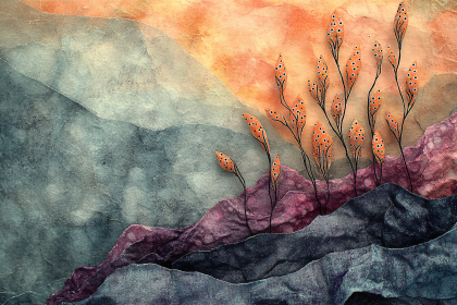 Orange Blossom Landscape