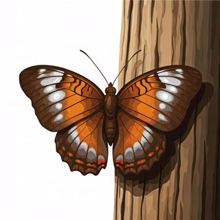 Butterfly on Wood