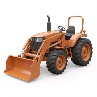 orange tractor loader