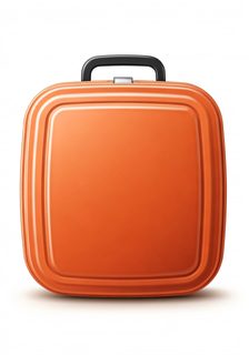 Orange Hardshell Briefcase