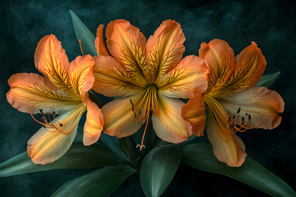 Orange Lilies Bloom