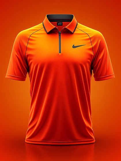 Orange Nike Polo Shirt