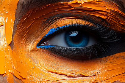 Orange Painted Eye