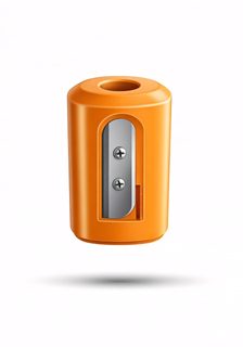 orange pencil sharpener