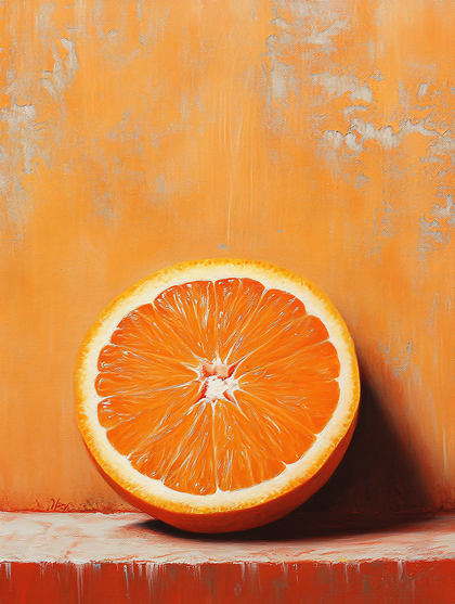 Orange Slice Still Life