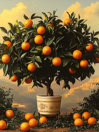 Orange Tree Still Life
