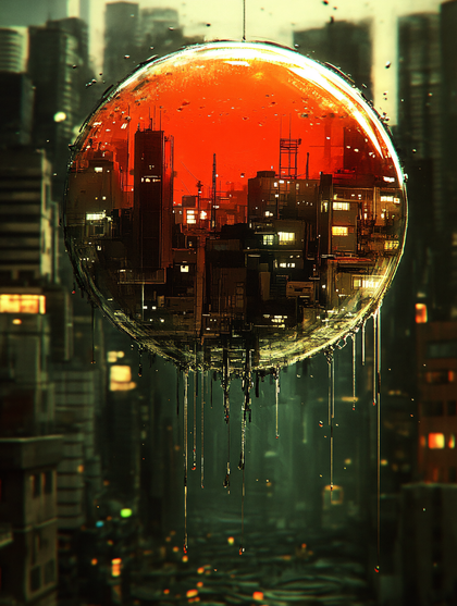 Orb Cityscape Reflection