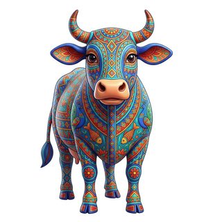 folk-art-cow