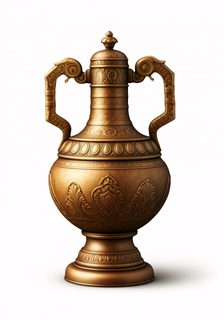 ornate bronze urn