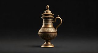 bronze antique pitcher