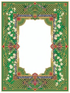Art Nouveau Floral Frame