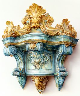Ornate Baroque Architectural Element