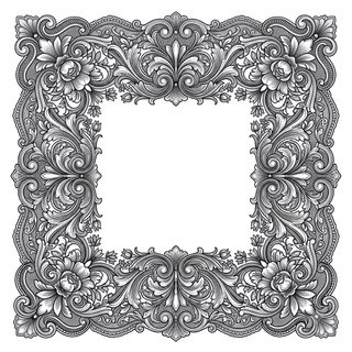 ornate floral frame
