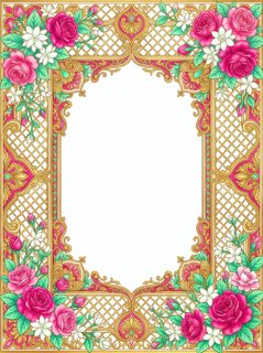baroque floral frame