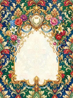 baroque floral frame