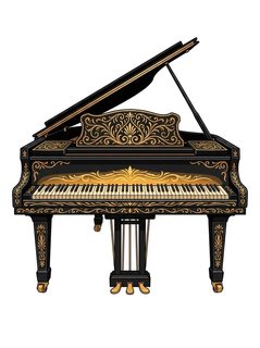 ornate grand piano