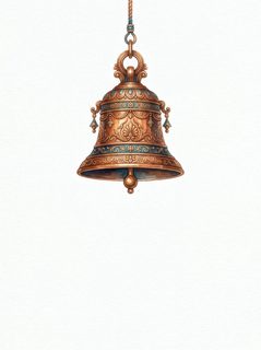 ornate bronze bell