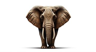 ornate african elephant