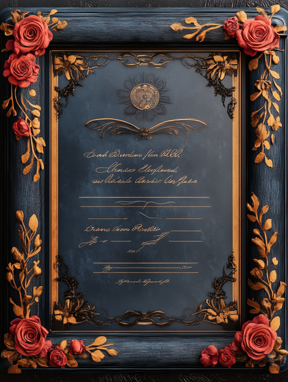 Ornate Document Frame