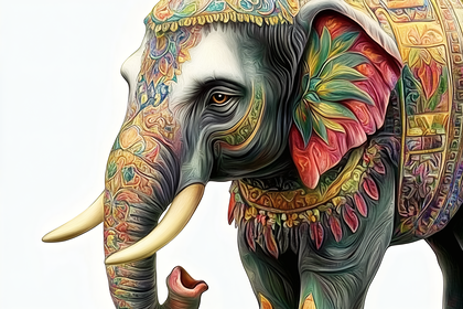 Ornate Elephant Portrait
