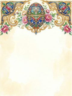 ornate egg border