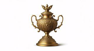 ornate gold trophy