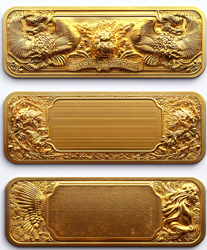 Ornate Golden Emblems