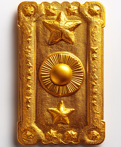 Ornate Golden Plaque