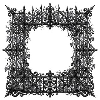 gothic iron frame