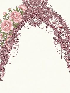 mandala peonies arch