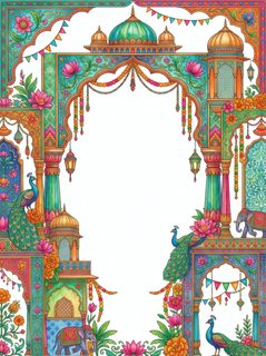 Indian architectural frame