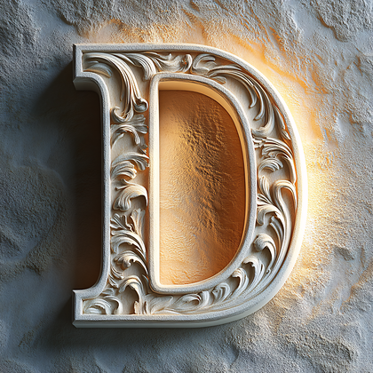 Ornate Letter D