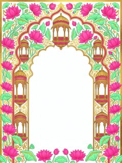 mughal lotus archway