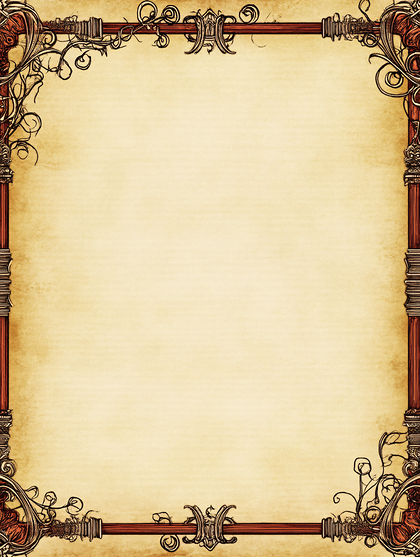 Ornate Parchment Frame
