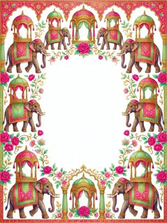 royal indian elephant frame