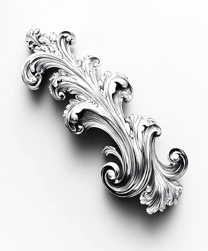 Ornate Silver Scrollwork