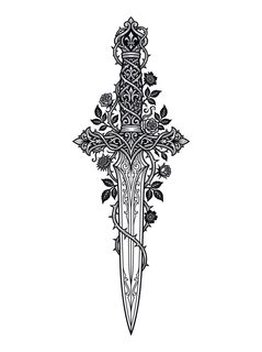 Sword with Roses