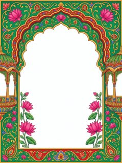 Indian archway border