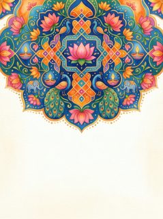 indian mandala border