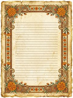 Paisley Paper Border