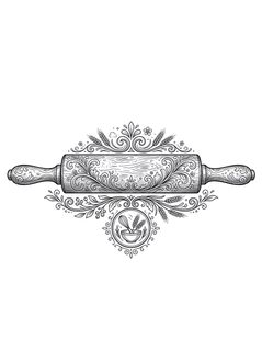 ornate rolling pin