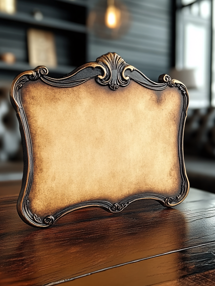 Ornate Wooden Sign