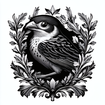 Ornately Framed Falcon