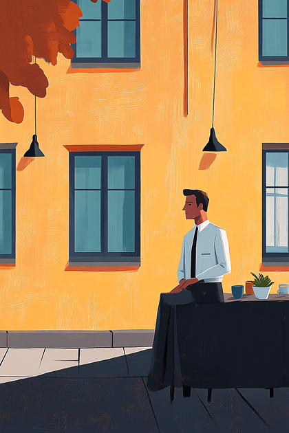 Outdoor Cafe Scene
