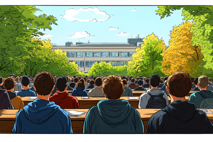 Outdoor Lecture with Students