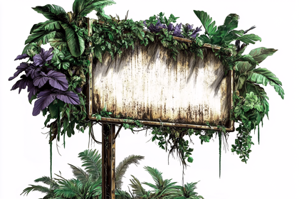 Overgrown Billboard Sign