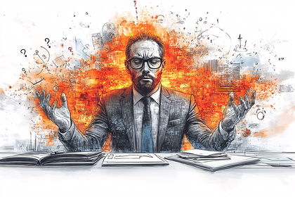 Overwhelmed Businessman