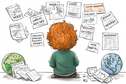 Overwhelmed Child with Notes