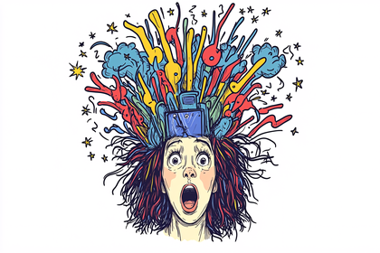 Overwhelmed Illustration
