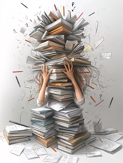 Overwhelmed Student